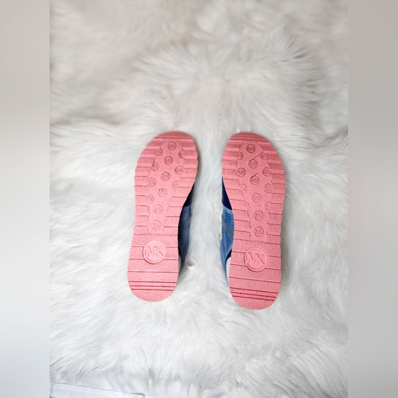 Michael Kors Maddy Mesh Trainer sneakers, Blue/yellow, Size 8 - Picture 10 of 10